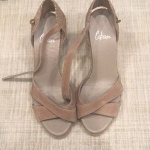 Castaner tan suede espadrille